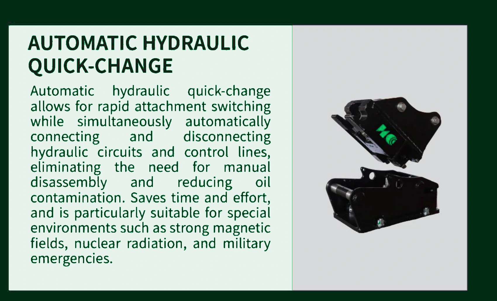 Automatic Hydraulic Quick-Change product information